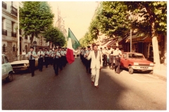 1982-Issy-les-Moulineaux-Francia-La-banda-di-Montecassiano-rappresenta-la-città-di-Macerata-durante-il-gemellaggio